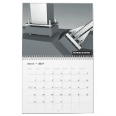 3D INDUSTRIËLE FINE ART B&W - DIGITALE ART KALENDER (Mar 2027)