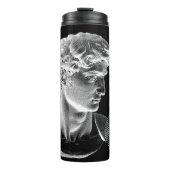 3D ing van Michelangelo's David head in pixel 8 Thermosbeker (Voorkant)