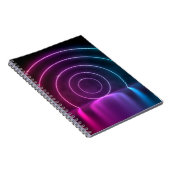 3d ing van ultraviolet cirkelportaalgolven notitieboek (Rechterzijde)