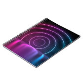 3d ing van ultraviolet cirkelportaalgolven notitieboek (Linkerzijde)