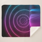 3d ing van ultraviolet cirkelportaalgolven sherpa deken (Voorkant (horizontaal))