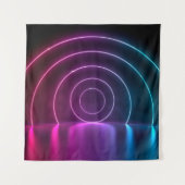 3d ing van ultraviolet cirkelportaalgolven wandkleed (Voorkant)