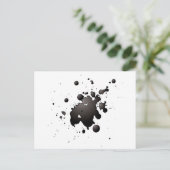 3d inkt splat briefkaart (Staand voorkant)