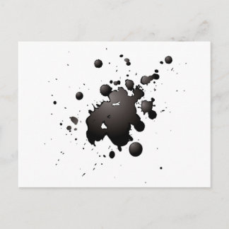 3d inkt splat briefkaart