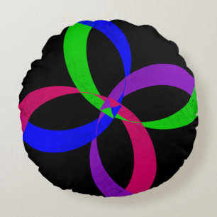 3D Interchange Round Pillow Rond Kussen