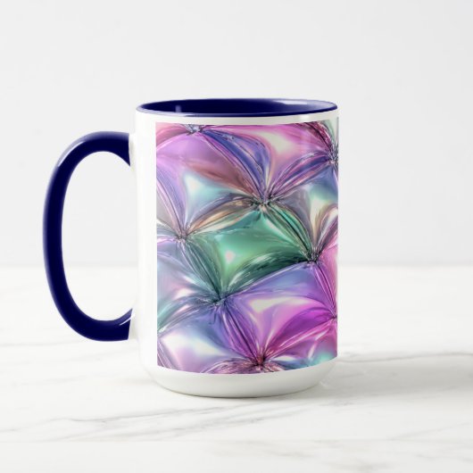 3D Iriserende Opblaasbare Morgen Koffiemok Estheti Mok (Links)