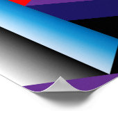 3D isometrische blokjes, geometrisch naadloos. Poster (Hoek)