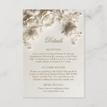 3D Ivoor Rozen Wilde Bloemen