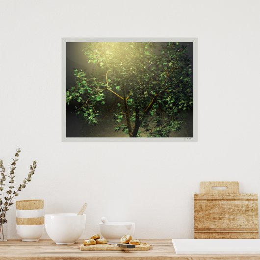 3D Japanse Maple Tree Poster (Keuken)