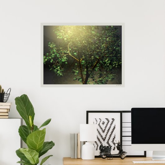 3D Japanse Maple Tree Poster (Thuiskantoor)