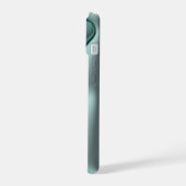 3D Jelly Pastel Blauwgroen Hart Esthetische Telefo iPhone 15 Case (Linkerkant)