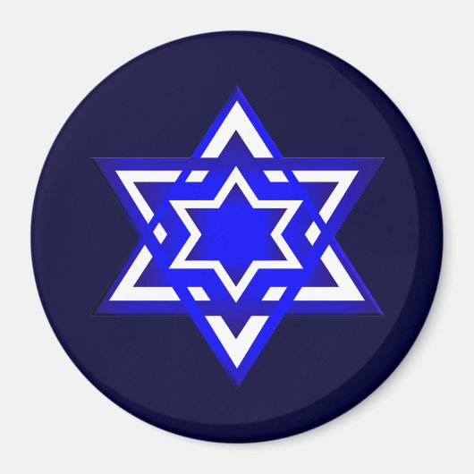 3d jodenster magneet (Voorkant)