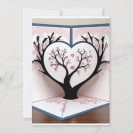 3D kaart van een bloeiende boom