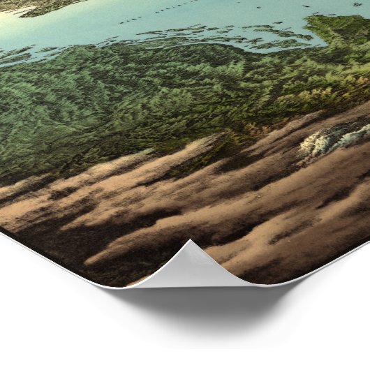 3D-kaart van het Poster van Italië (19e eeuw) (Hoek)