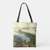  3D-kaart van Italië (19e eeuw) Tote Bag (Achterkant)