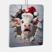 3D Kalf Kerstmis Keramisch Ornament (Rechts)