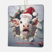 3D Kalf Kerstmis Keramisch Ornament (Links)