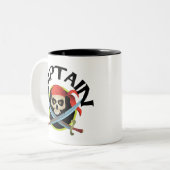3D kapitein Tweekleurige Koffiemok (Voorkant links)