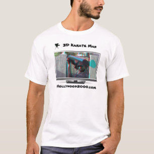 3D Karate Man zie Pop uit 3D Gevolgen T-shirt