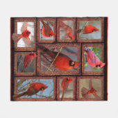 3D Kardinaal Fleece Deken (Voorkant (Horizontaal))