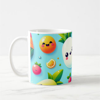 3D Kawaii Fruit Koffiemok