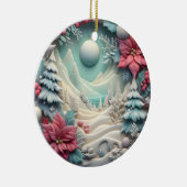 3D kerst Keramisch Ornament (Rechts)