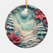 3D kerst Keramisch Ornament (Voorkant)