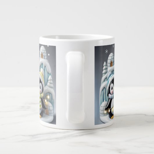 3D Kerst Mok Kerstpinguïn (Achterkant)