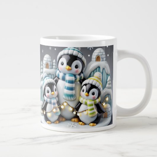 3D Kerst Mok Kerstpinguïn (Rechts)