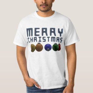 3D Kerstakerfeestornamenten met pretentieuze feest T-shirt