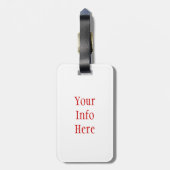 3D kerstballen Bagagelabel (Achterkant verticaal)