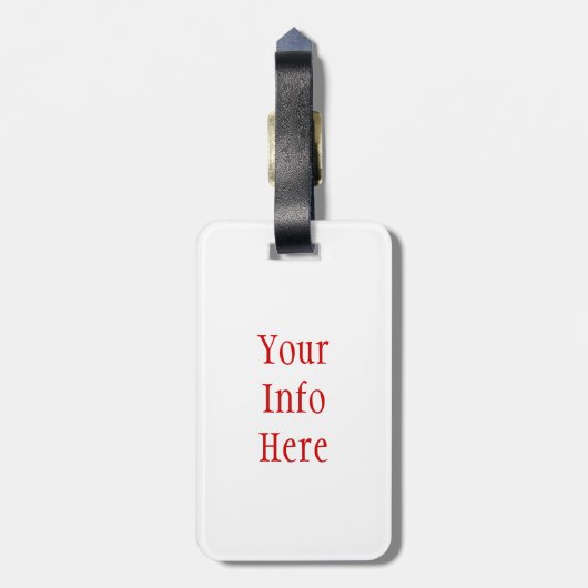 3D kerstballen Bagagelabel (Achterkant verticaal)