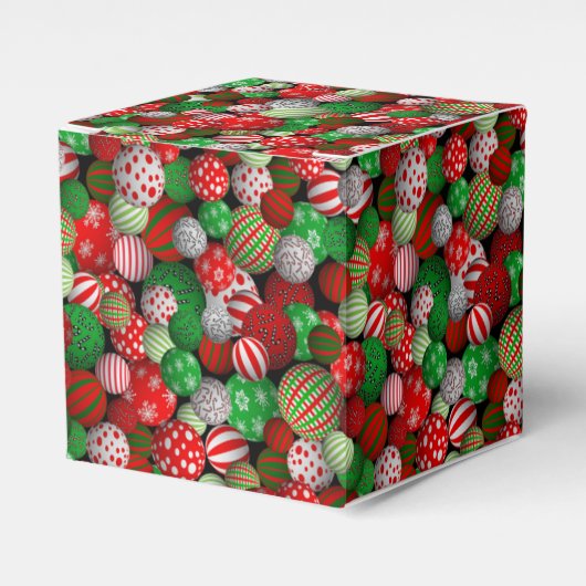 3D kerstballen Bedankdoosjes (Voorkant Zijde)
