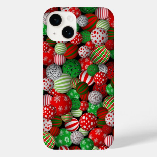 3D kerstballen Case-Mate iPhone Case (Achterkant)