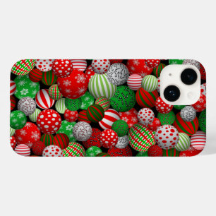 3D kerstballen Case-Mate iPhone 14 Hoesje