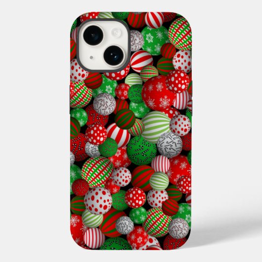 3D kerstballen Case-Mate iPhone Case (Achterkant)