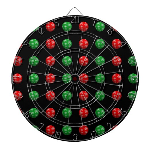 3D kerstballen Dartbord (Voorkant)