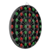 3D kerstballen Dartbord (Voorkant Links)