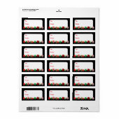 3D kerstballen Etiket (Full Sheet)