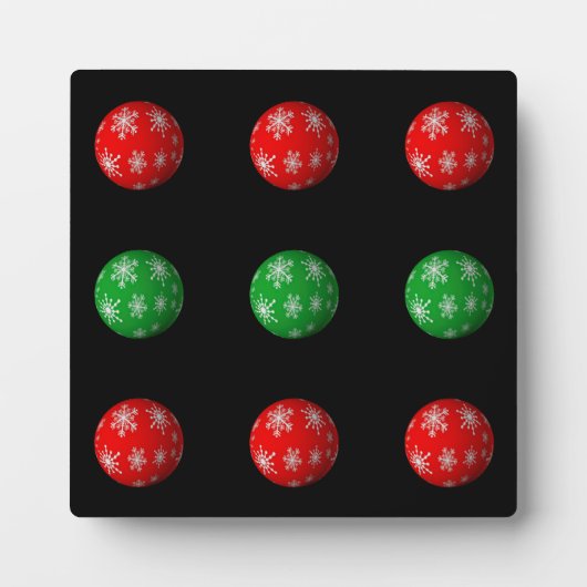 3D kerstballen Fotoplaat (Voorkant)