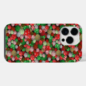 3D-kerstballen iPhone Hoesje (Achterkant horizontaal)