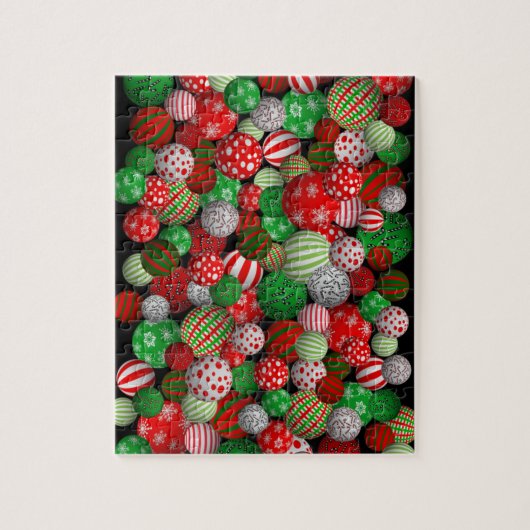 3D kerstballen Legpuzzel (Verticaal)