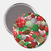 3D kerstballen Magneet (Voorkant / Achterkant)