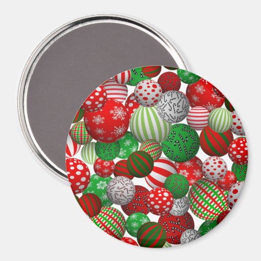 3D kerstballen Magneet (Voorkant / Achterkant)