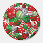 3D kerstballen Magneet (Voorkant)