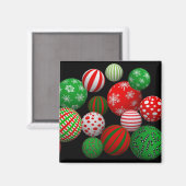 3D kerstballen Magneet (Voorkant / Achterkant)