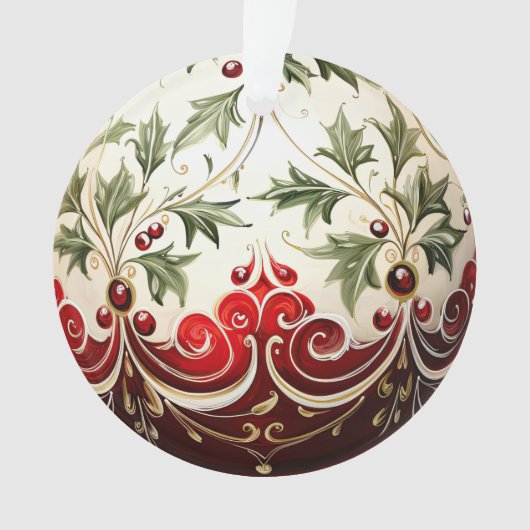 3d Kerstbloem Ornament (voorkant)