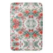 3D Kerstbloemen Digitale Bloemen Patronen Badmat (Voorkant Verticaal)