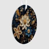 3d Kerstbloemen Ornament (voorkant)