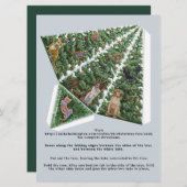 3D kerstboomKaart met katten en honden Pop omhoog (Voorkant / Achterkant)